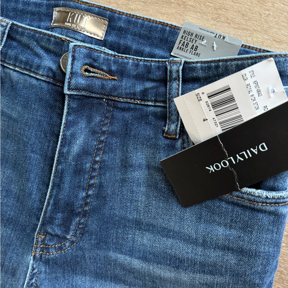 Kut from the Kloth Dark Blue Straight Leg Jeans - Picture 2 of 2